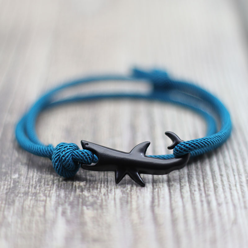 Milan Men'S Fashion - New Nautical Bracelet Men Black Shark
