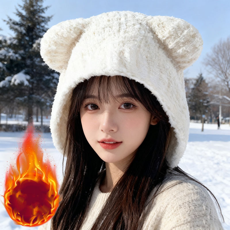 Beanie Winter Hat - Autumn Winter Women Knit Hat Cute