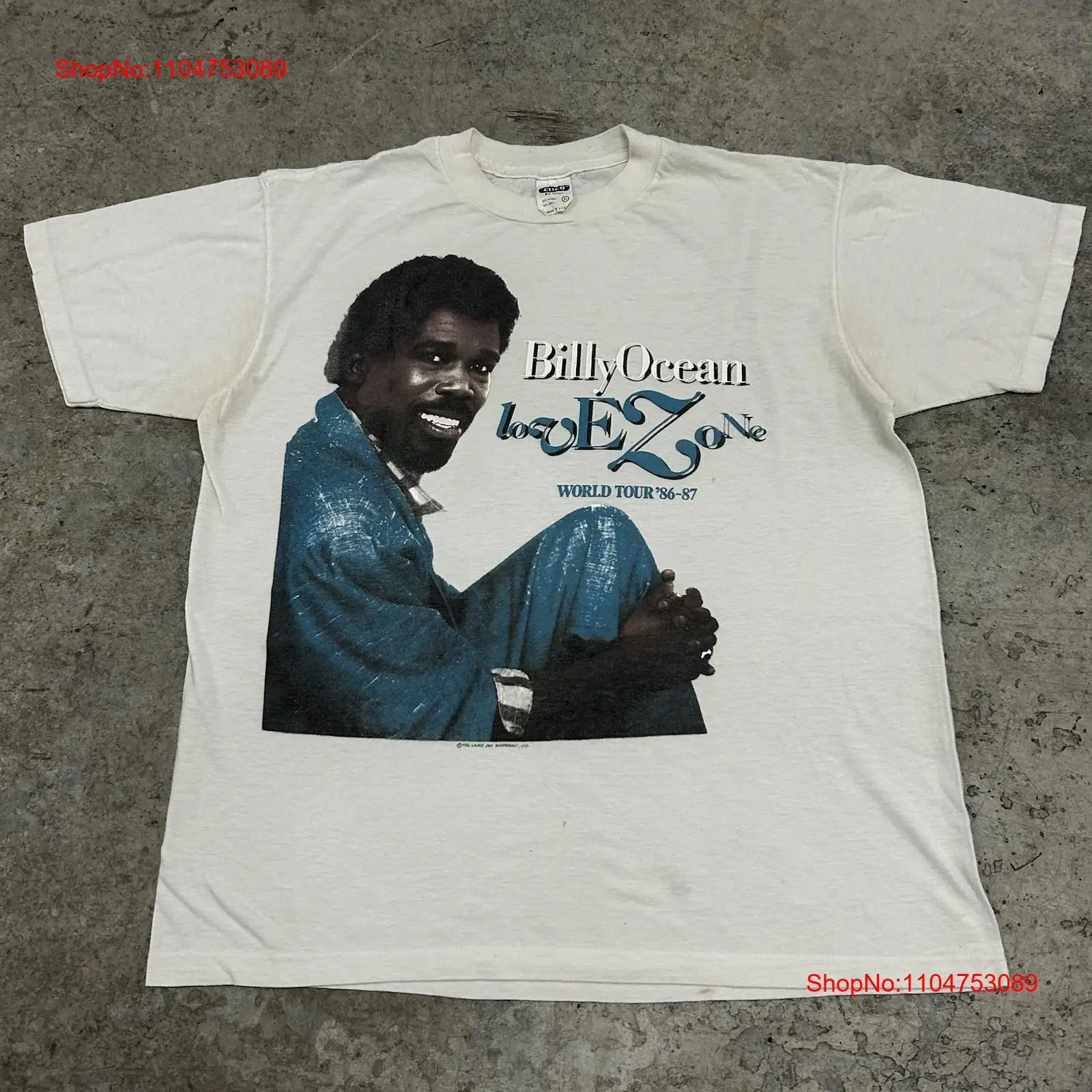 Mens Fashion In The 80S - Vintage 80s Billy Ocean Band T