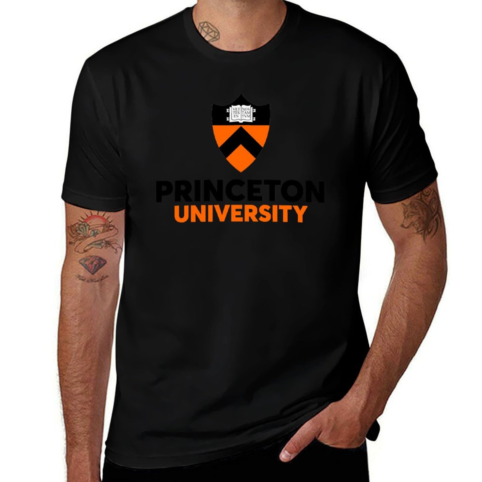 Men'S Fashion University - Princeton University T-Shirt Fashion Print Casual