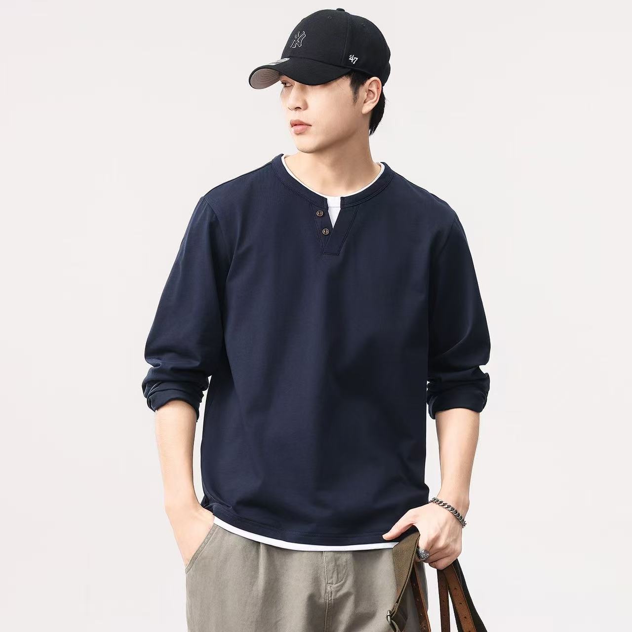Men'S Spring Fashion - New Spring and autumn men long-sleeved