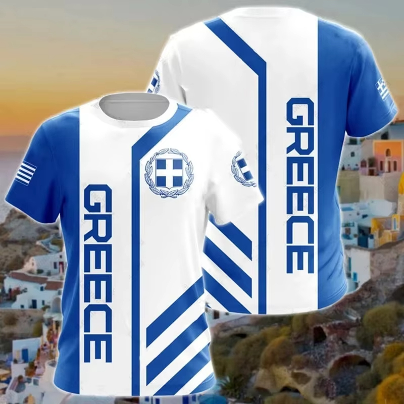 Greece Flag Map 3d Printed T S - Men'S Fashion Greece review and price
