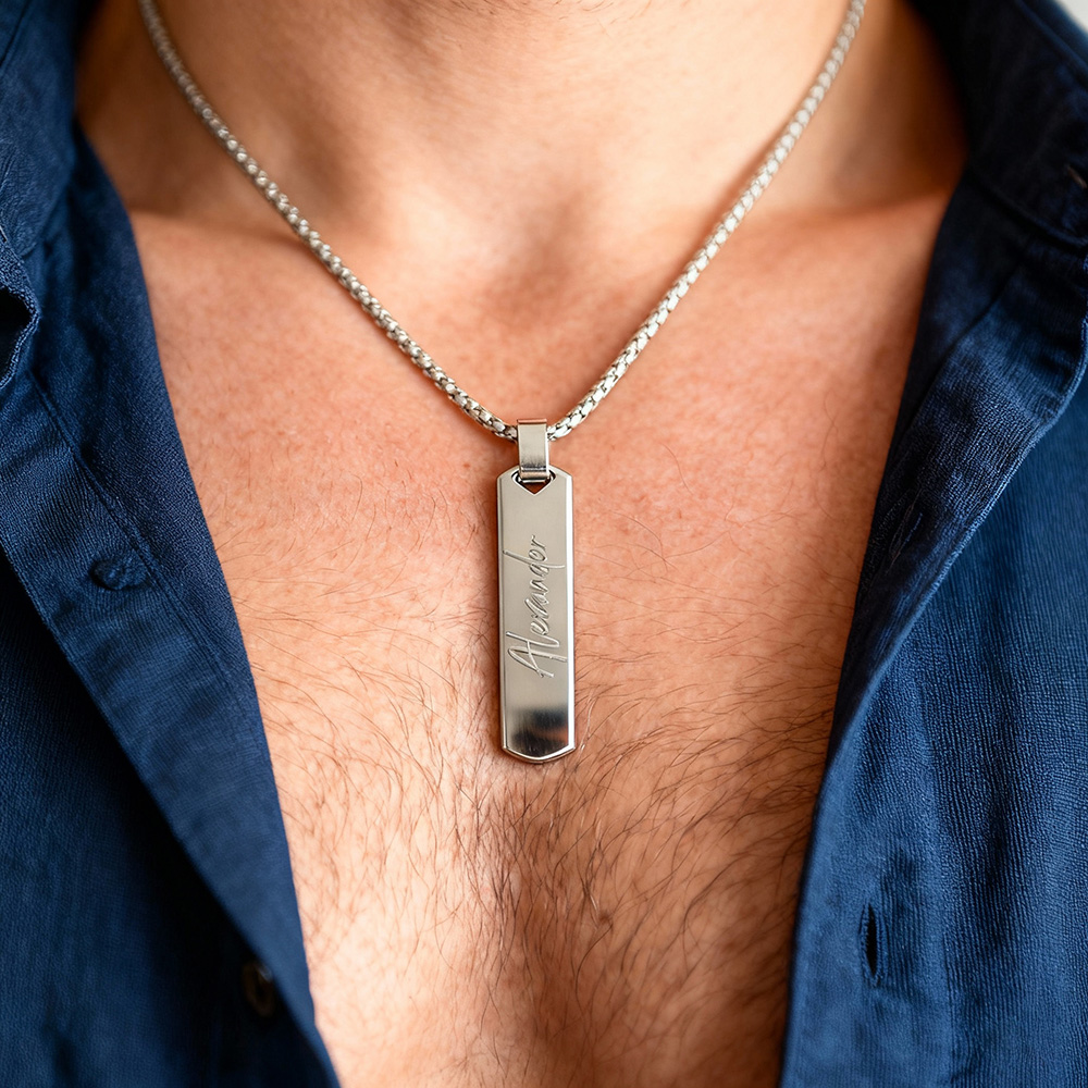 Free Engraving Necklaces for M - Men'S Fashion All Black Outfit review and price