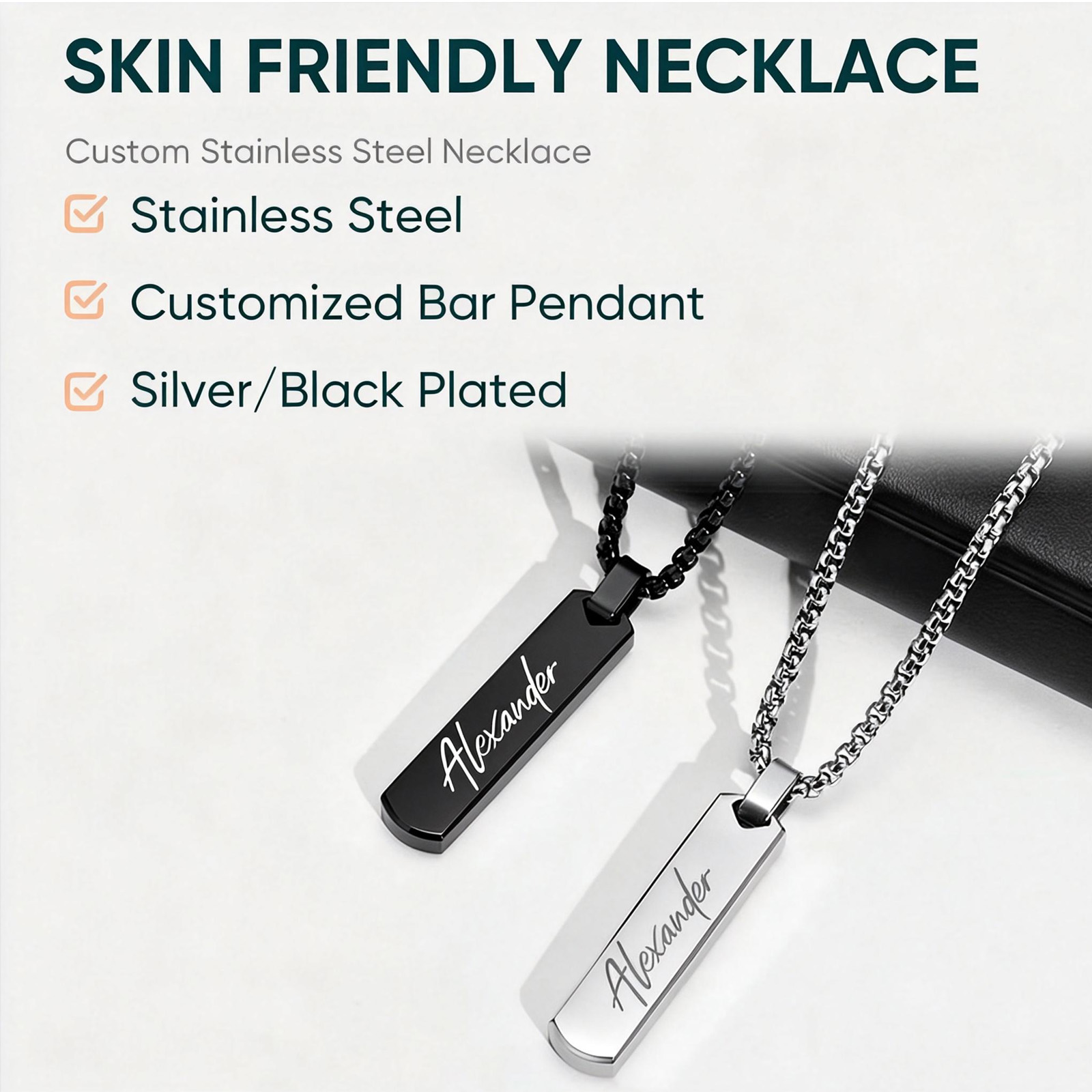 Free Engraving Necklaces for M - Men'S Fashion All Black Outfit review and price