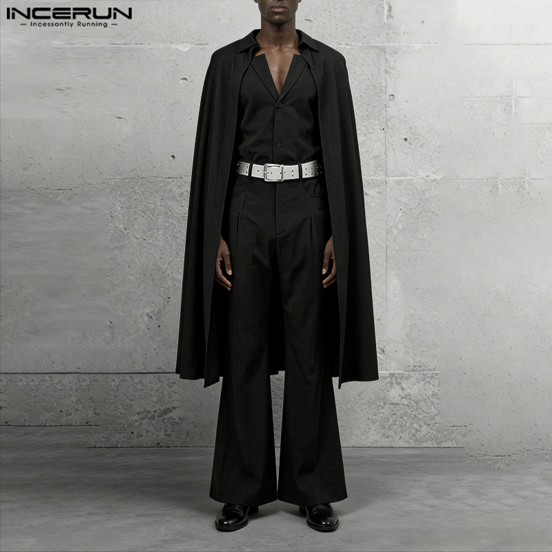 INCERUN Men Sets Solid Color L - Mens Fashion Streetwear review and price