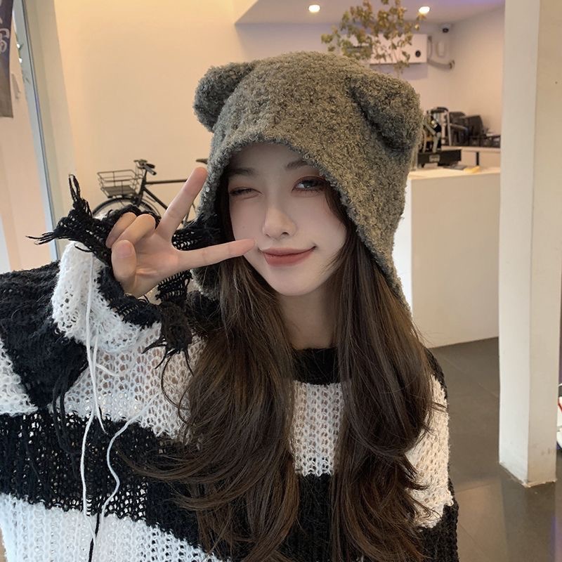 Autumn Winter Women Knit Hat C - Beanie Winter Hat review and price