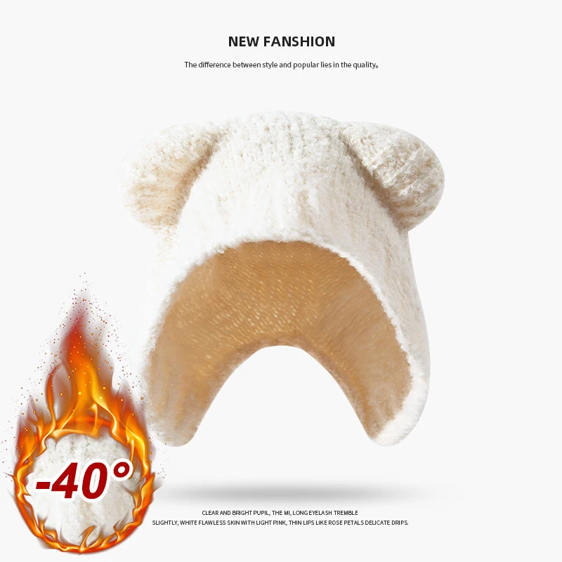 Autumn Winter Women Knit Hat C - Beanie Winter Hat review and price