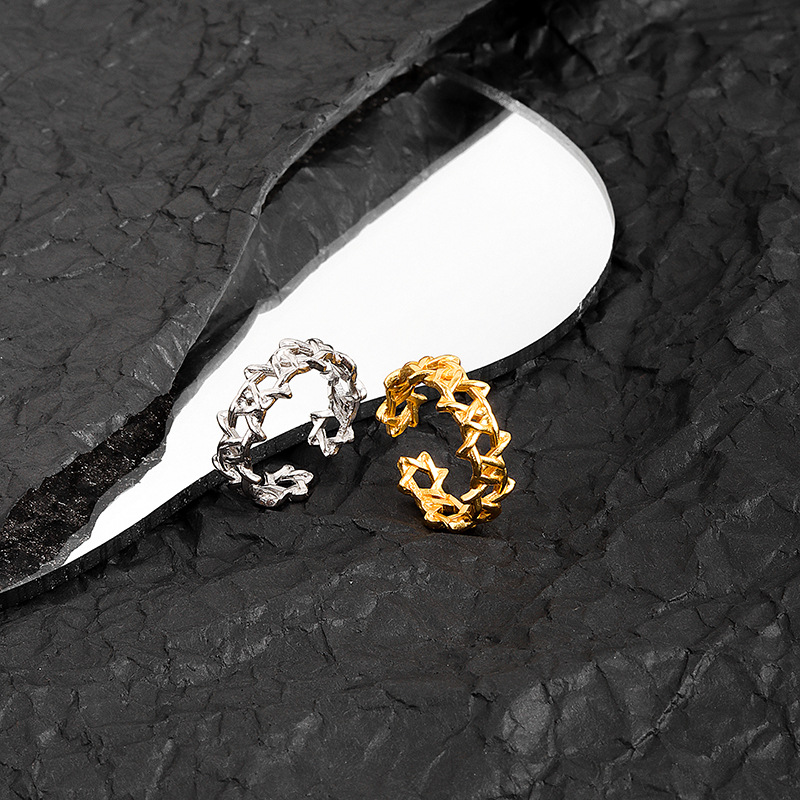 Gold Color Geometric Hexagram  - Men'S Fashion Today review and price