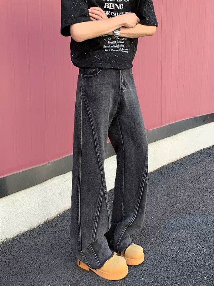 2026 Pantalon Y2K Fashion Blac - Men'S Fashion Grey Jeans review and price