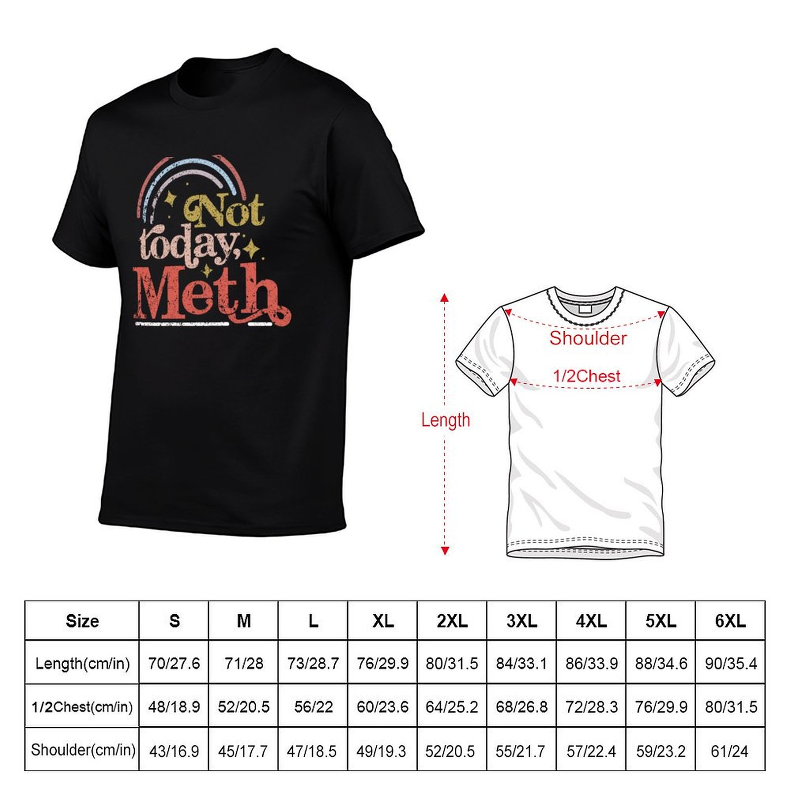 Not Today Meth AA NA Recovery  - Men'S Fashion Today review and price
