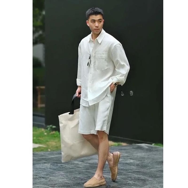 Summer Casual Set Lyocell Line - Mens Fashion Trend review and price