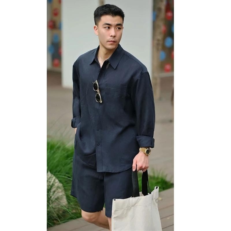 Summer Casual Set Lyocell Line - Mens Fashion Trend review and price