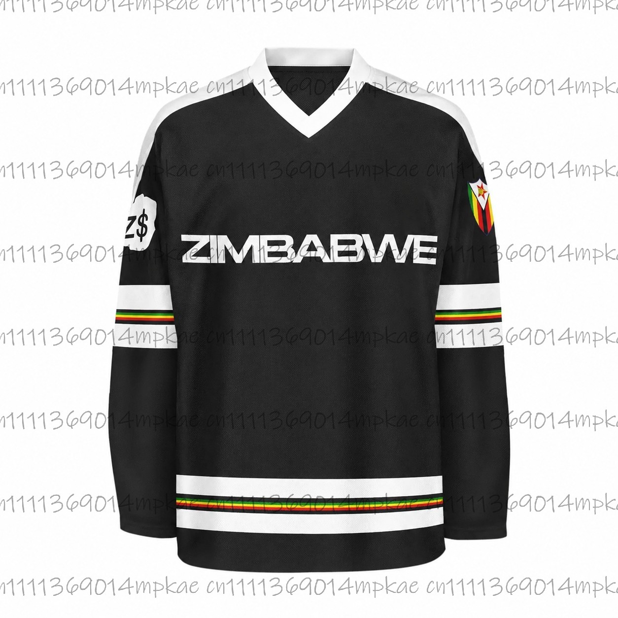 Men's Zimbabwe Printed V-Neck  - Mens Fashion Streetwear review and price