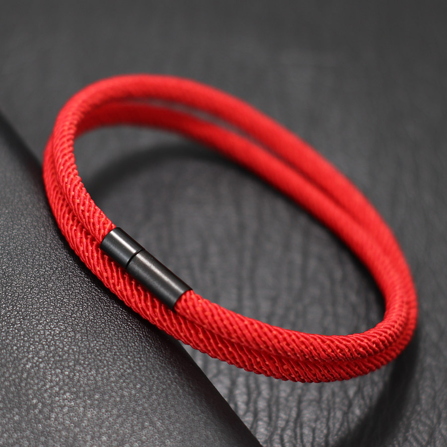 Lucky Red Men Bracelet Bilayer - Milan Men'S Fashion review and price