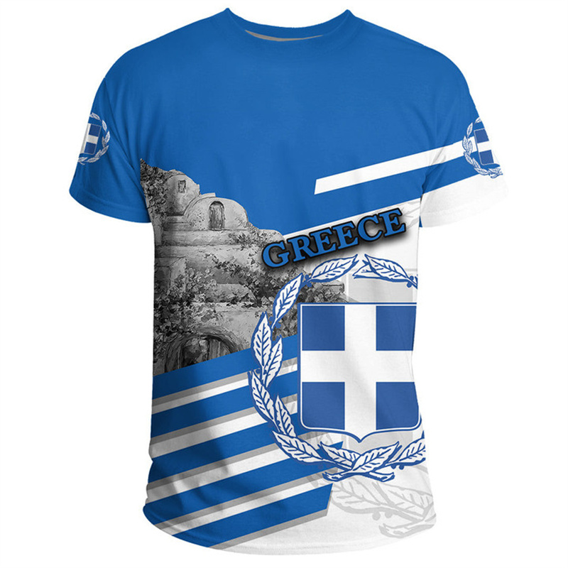 Greece Flag Map 3d Printed T S - Men'S Fashion Greece review and price