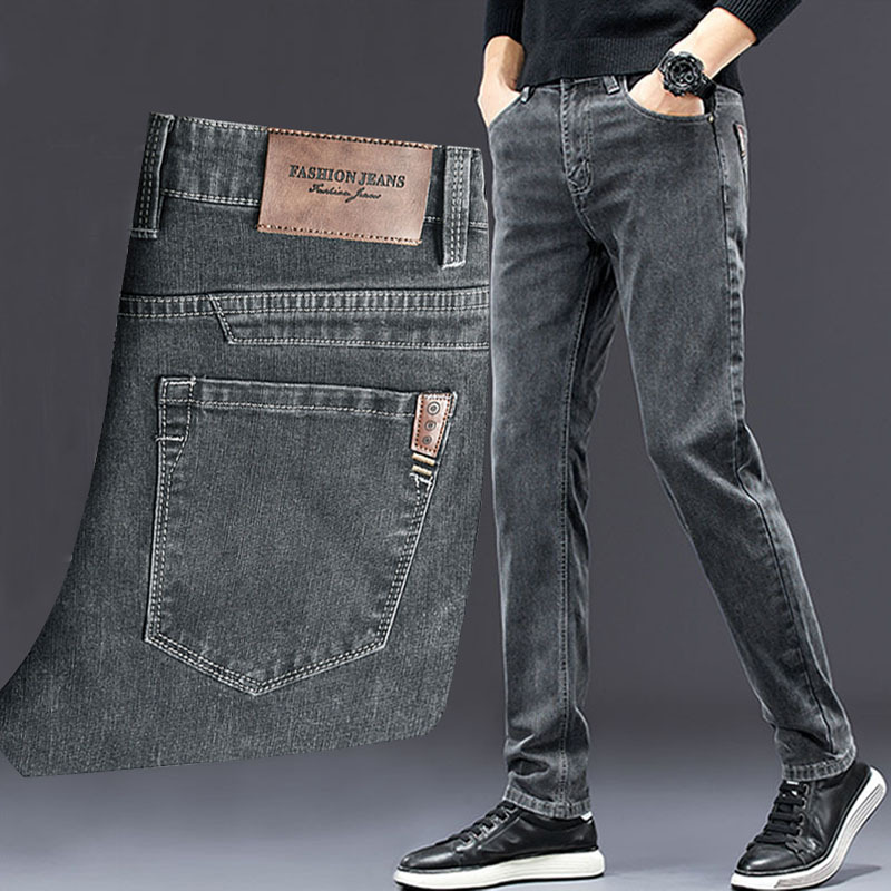 men's slim jeans 2024 autumn n - Men'S Fashion Grey Jeans review and price