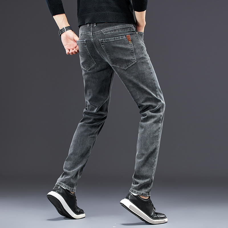 men's slim jeans 2024 autumn n - Men'S Fashion Grey Jeans review and price