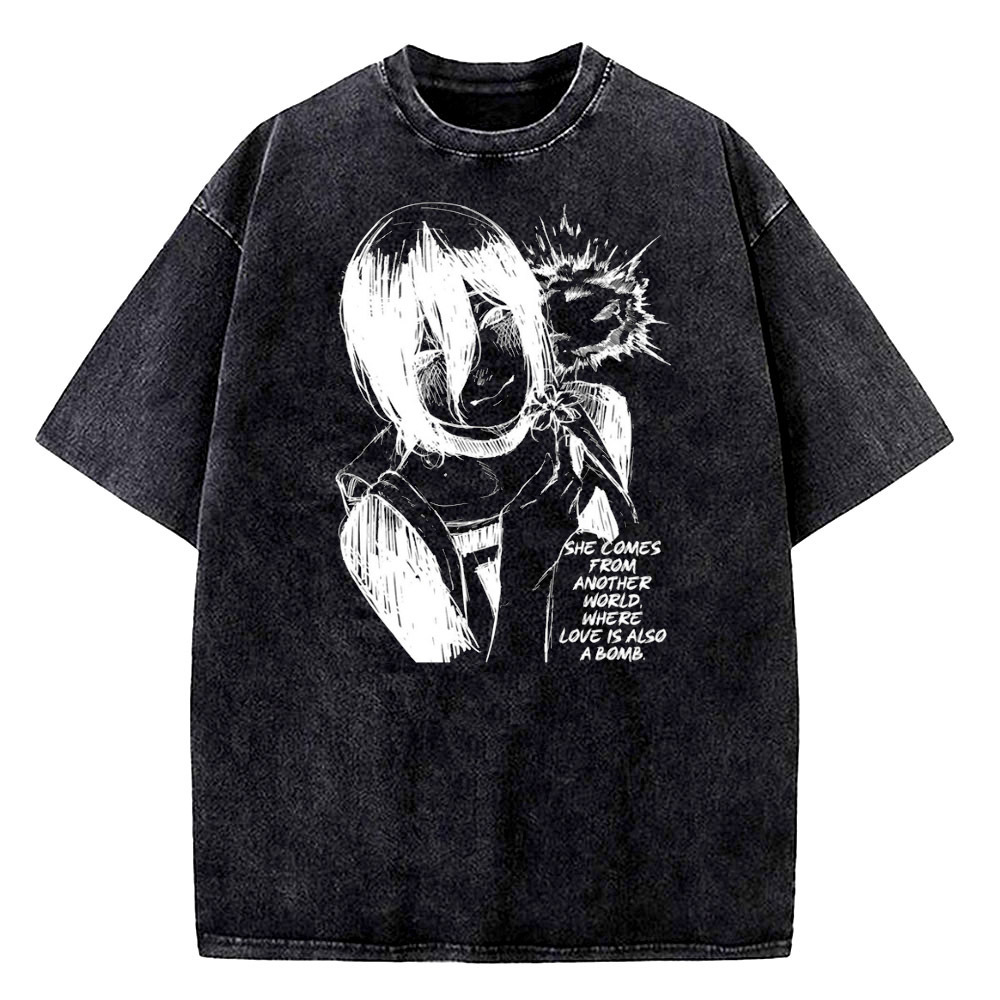 Reze Vintage Washed cotton tee - Men'S Fashion University review and price