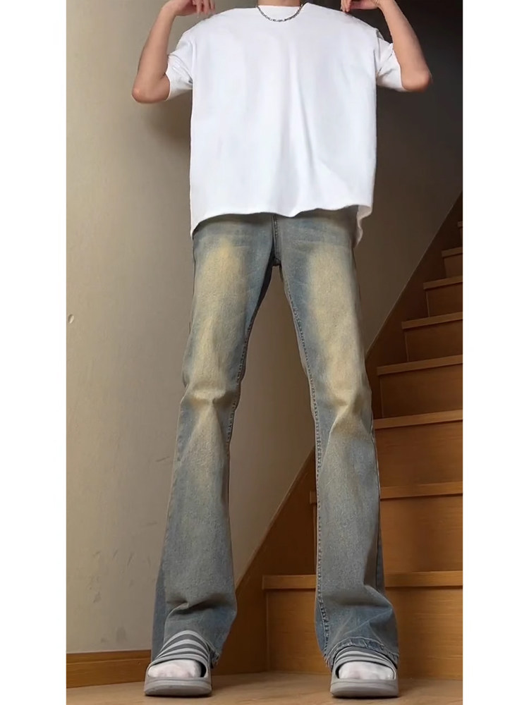 Grey Cement Smoke Straight Leg - Men'S Fashion Grey Jeans review and price