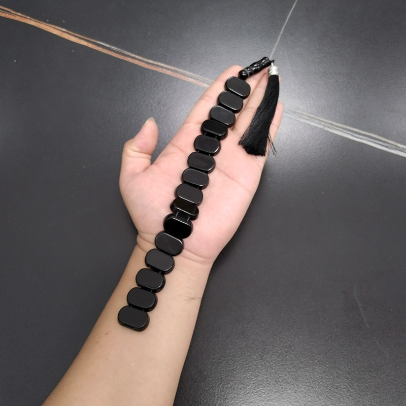 Tasbih Men Natural Black Agate - Men'S Fashion Greece review and price