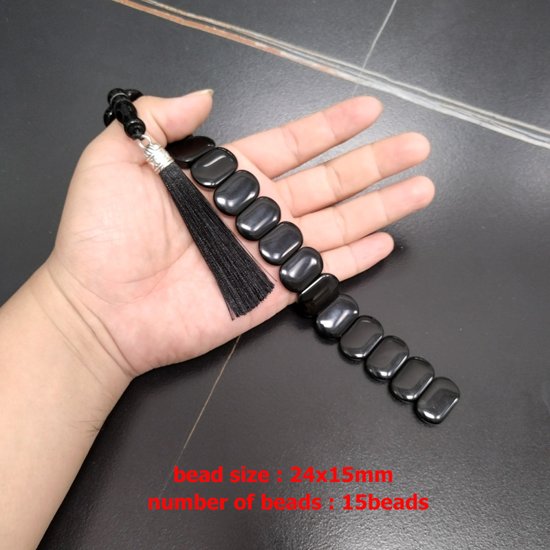 Tasbih Men Natural Black Agate - Men'S Fashion Greece review and price