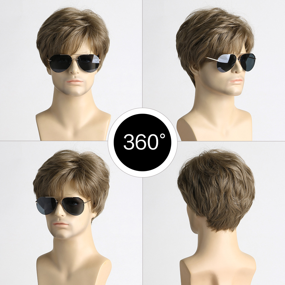 Synthetic Short Brown Wig for  - Men'S Fashion Looks 2026 review and price