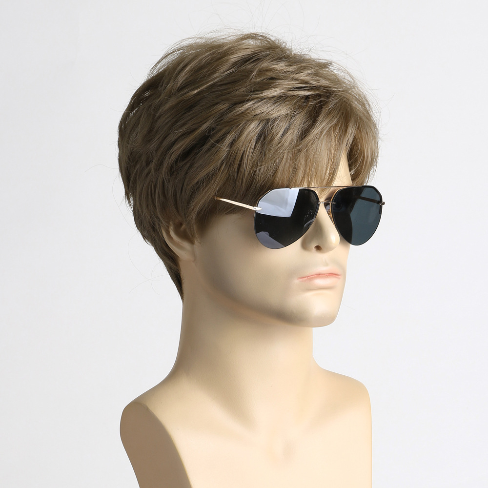Synthetic Short Brown Wig for  - Men'S Fashion Looks 2026 review and price