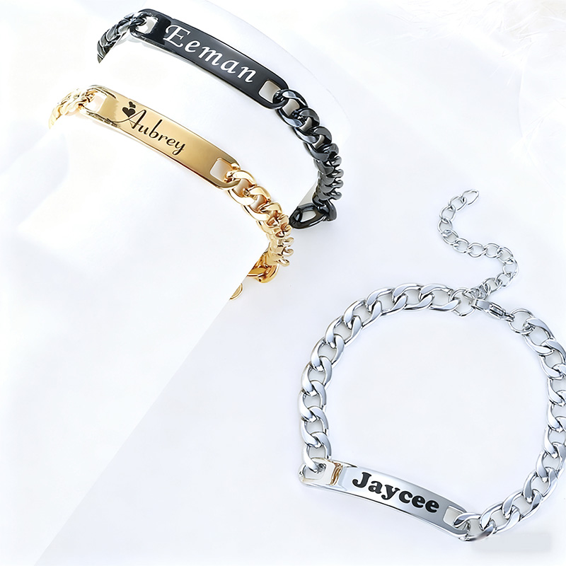 Stainless Steel Personalized N - Men'S Fashion Jewelry Bracelets review and price