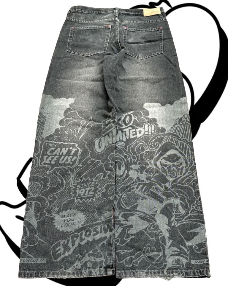 American Fashion Printing Jean - Men'S Fashion Grey Jeans review and price