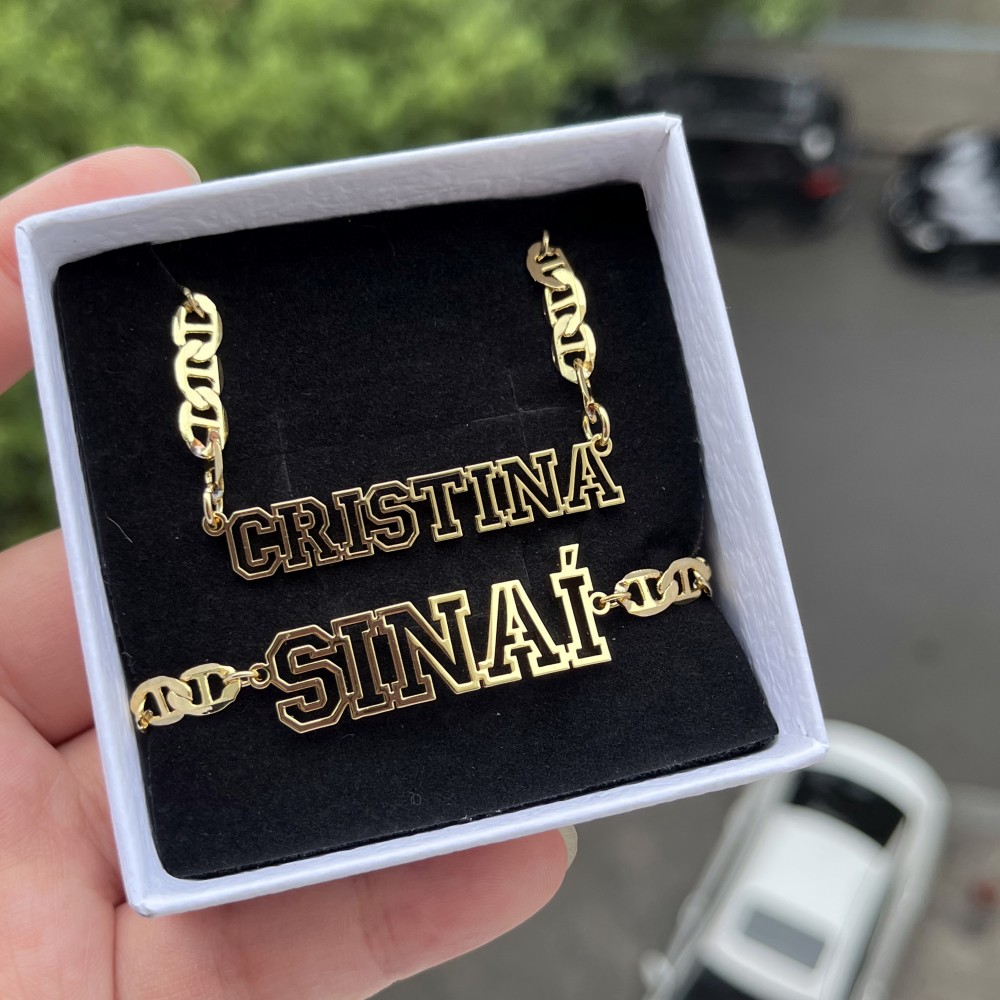 DUOYING Custom Name Hollow Nec - Men'S Fashion Jewelry Bracelets review and price