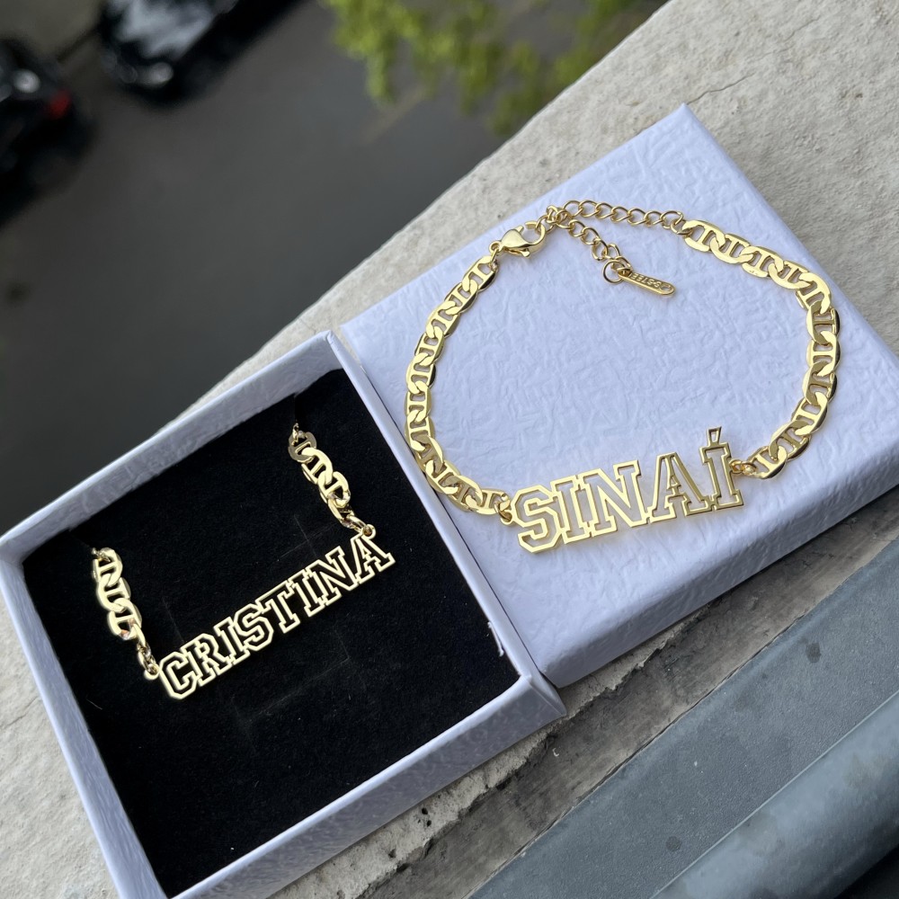 DUOYING Custom Name Hollow Nec - Men'S Fashion Jewelry Bracelets review and price