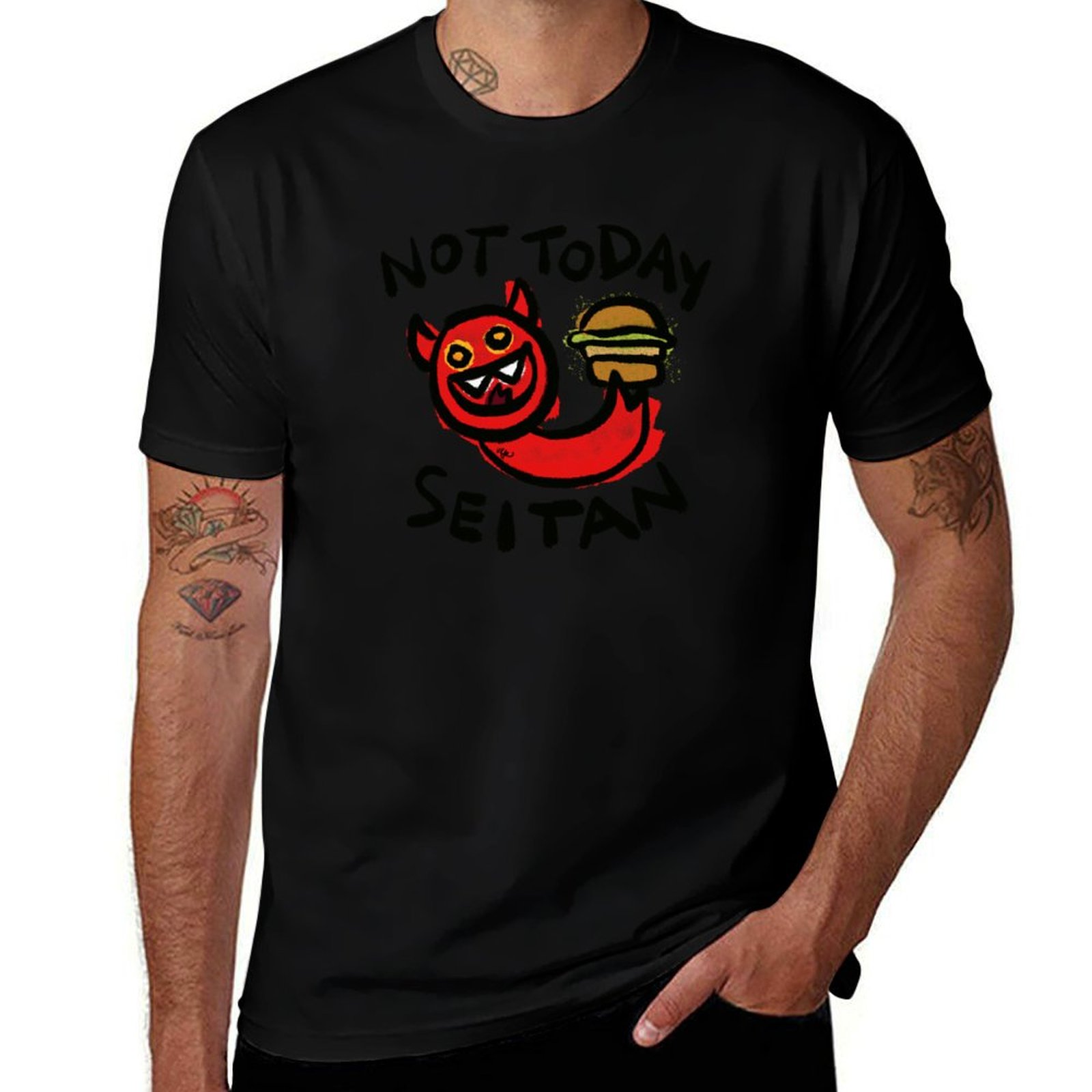 Not Today Seitan T-Shirt Fashi - Men'S Fashion Today review and price