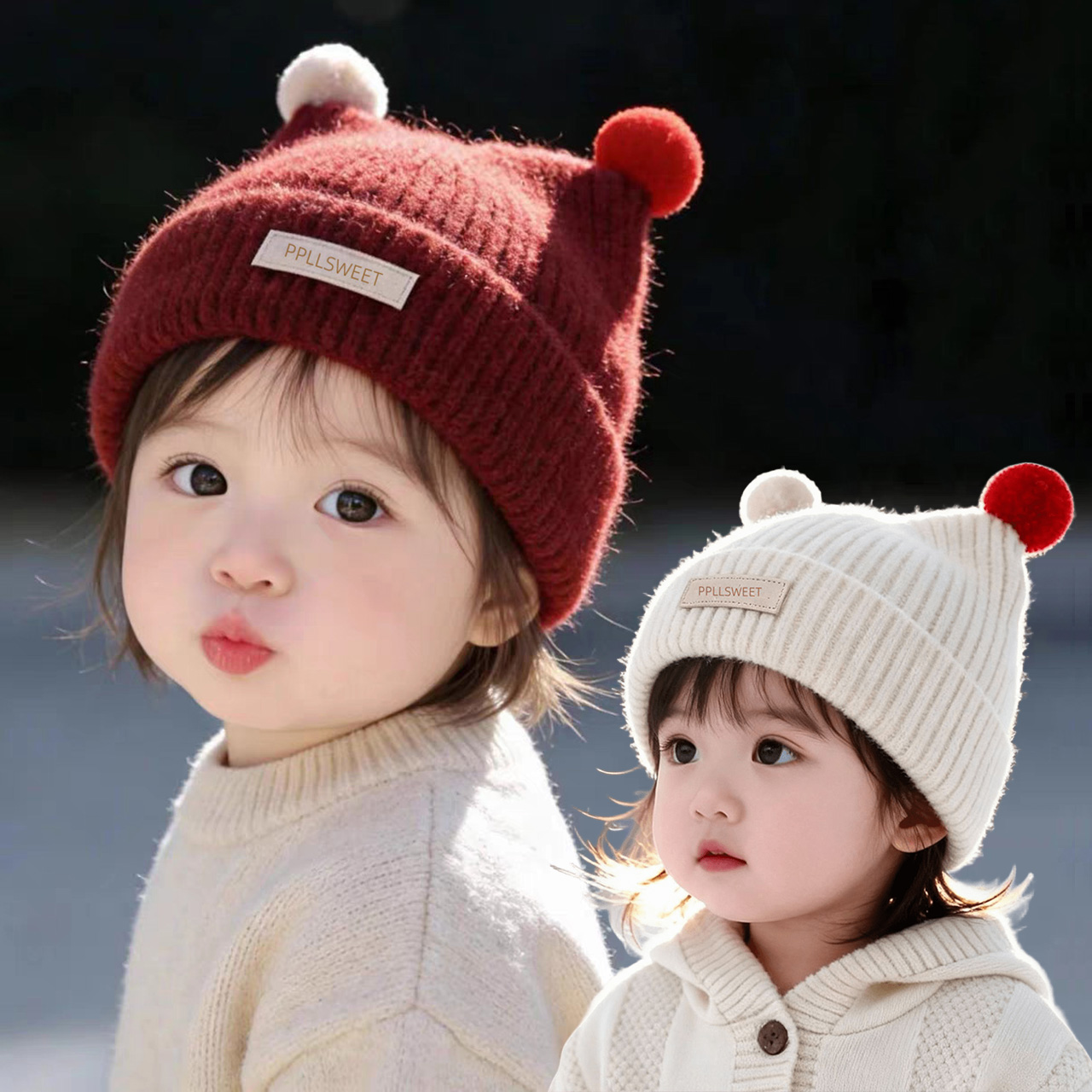 1-4Year Baby Knitted Hat Cute  - Beanie Winter Hat review and price