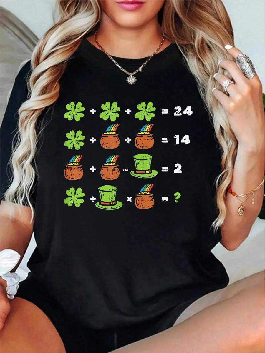 100_ Cotton Shamrock Math Equa - Men'S Fashion Today review and price