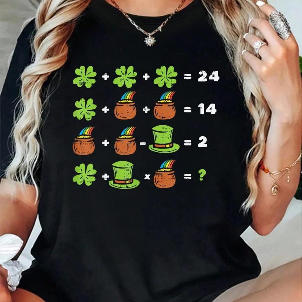 100_ Cotton Shamrock Math Equa - Men'S Fashion Today review and price