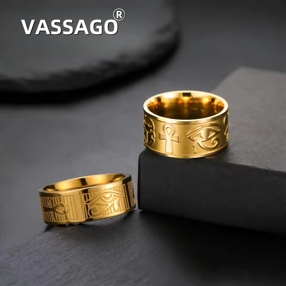 VASSAGO Stainless Steel Ankh C - Men Fashion Egypt review and price