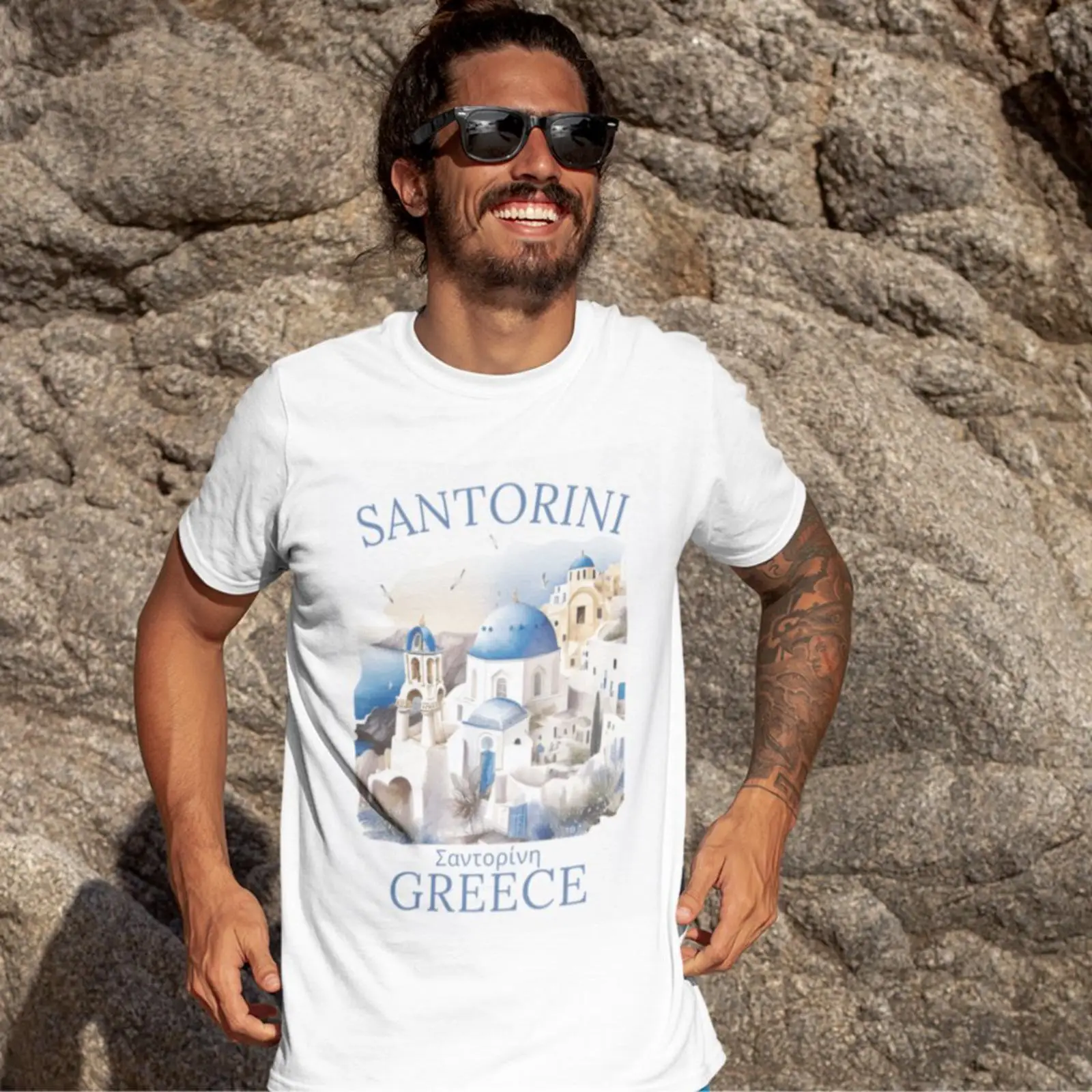 Santorini Greece Beautiful Lan - Men'S Fashion Greece review and price