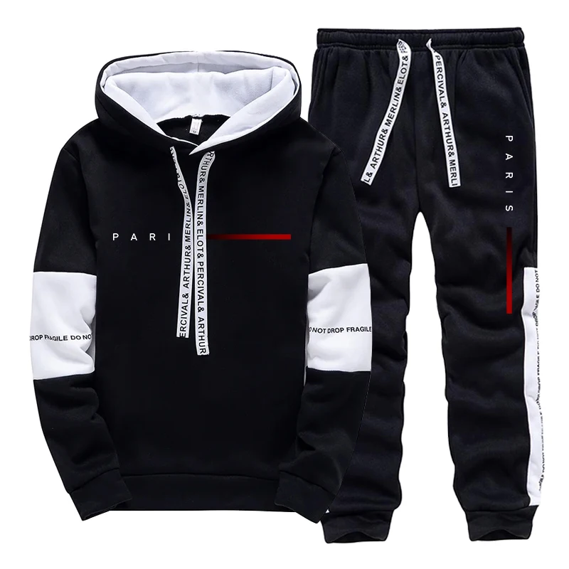 Men's Set Paris Fashion Hoodie - Mens Fashion Streetwear review and price