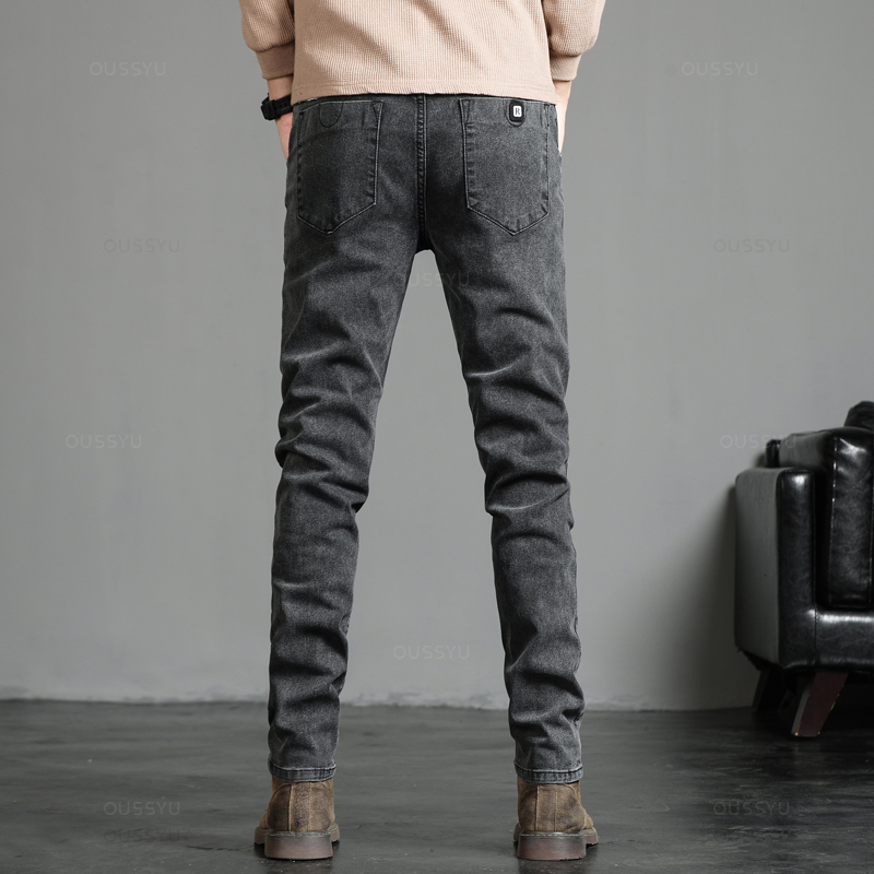 Autumn Winter Cotton Men's Cla - Men'S Fashion Grey Jeans review and price