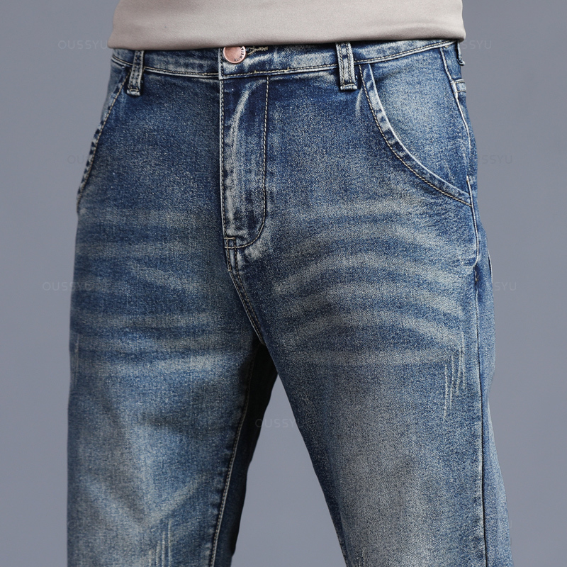 Autumn Winter Cotton Men's Cla - Men'S Fashion Grey Jeans review and price