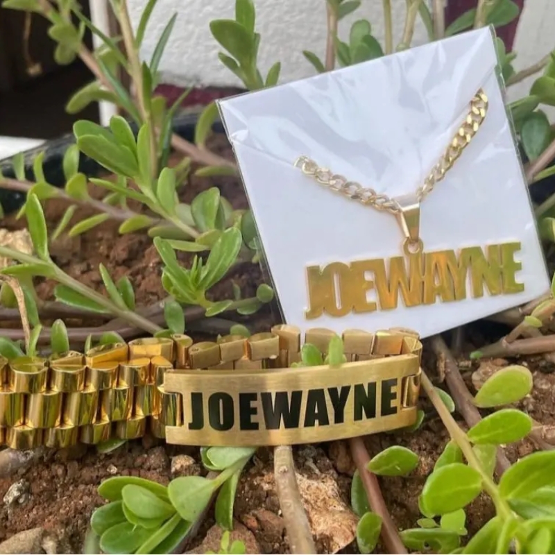 Custom Men Name Necklace Big B - Men'S Fashion Jewelry Bracelets review and price