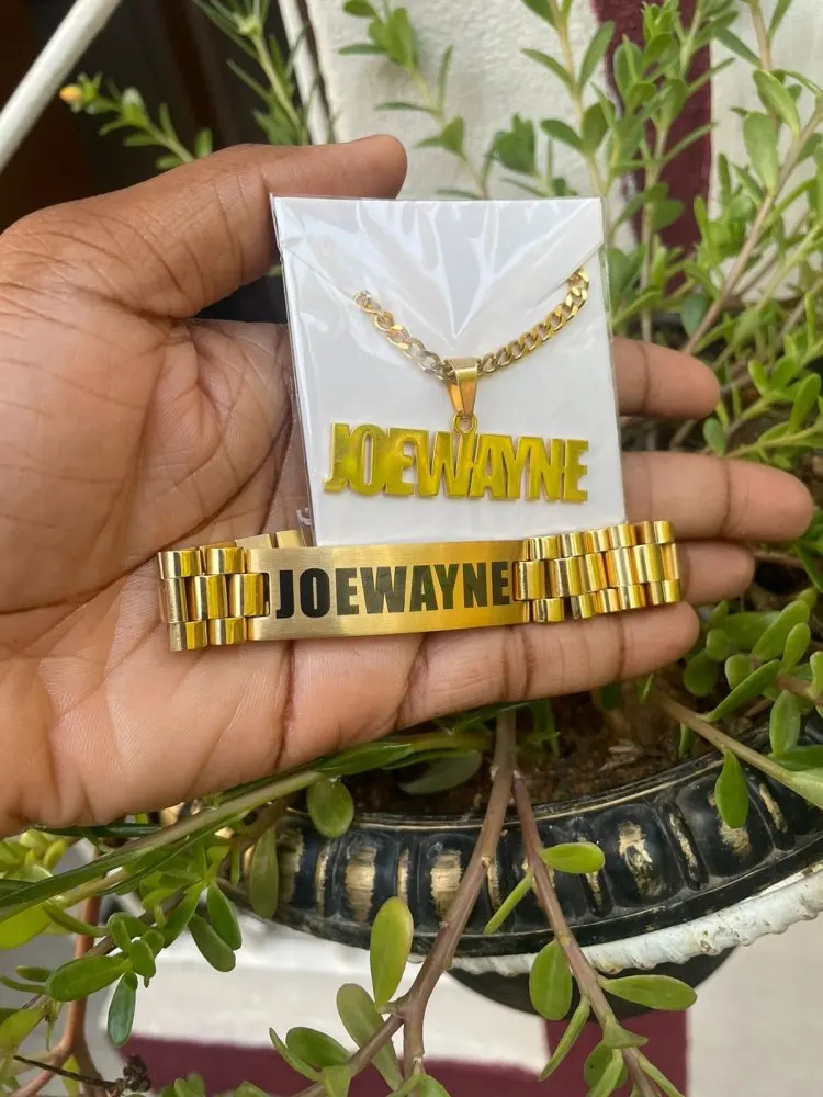 Custom Men Name Necklace Big B - Men'S Fashion Jewelry Bracelets review and price