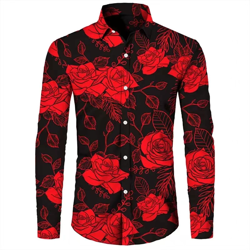 Fashion Flowers 3D Print Men's - Men'S Spring Fashion review and price