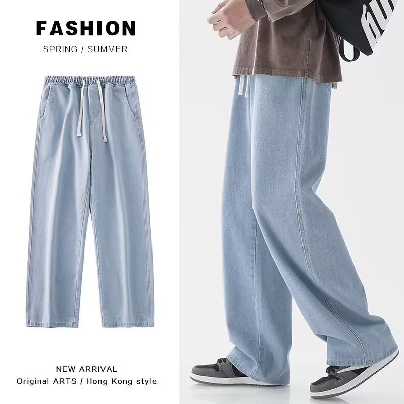 Korean Fashion Men's Baggy Jea - Men'S Fashion Grey Jeans review and price