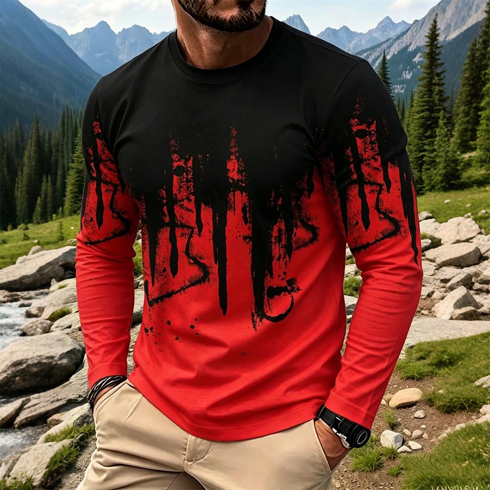 Men's Gradient Ink Splash Long - Men'S Spring Fashion review and price
